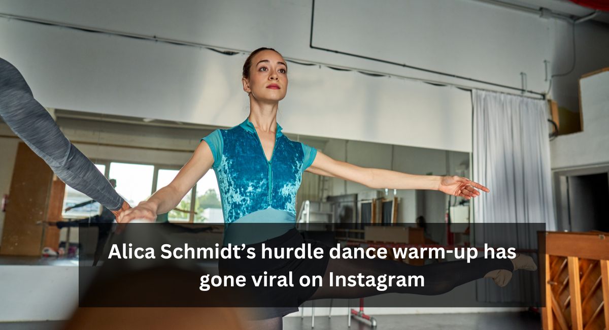 Alica Schmidt’s hurdle dance warm-up has gone viral on Instagram